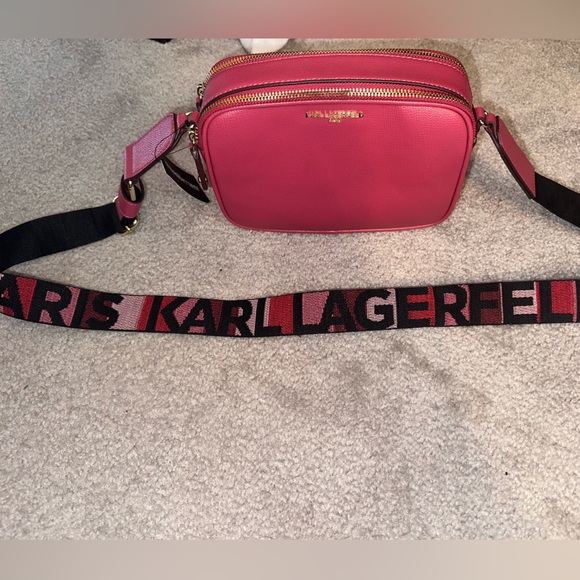 Karl Lagerfeld maybelle pink crossbody bag - Picture 2 of 8